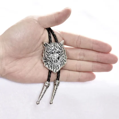 Wolf Head Bolo Tie for Men and Women - Image 2