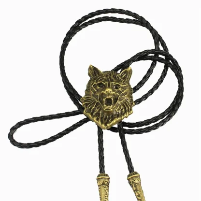 Wolf Head Bolo Tie for Men and Women - Image 4