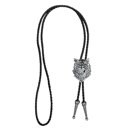 Wolf Head Bolo Tie for Men and Women - Image 3