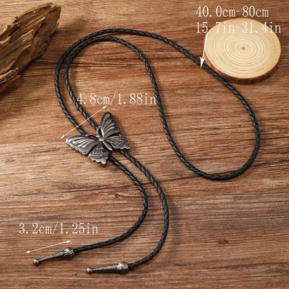 Bolo Tie with Butterfly Shaped Design - Image 6