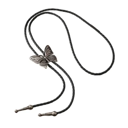 Bolo Tie with Butterfly Shaped Design - Image 3